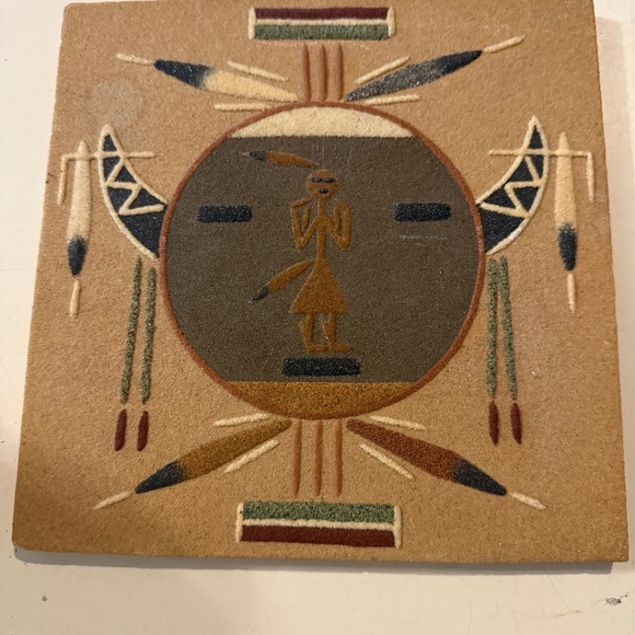 Navajo Sand Art - Picture 1 of 2